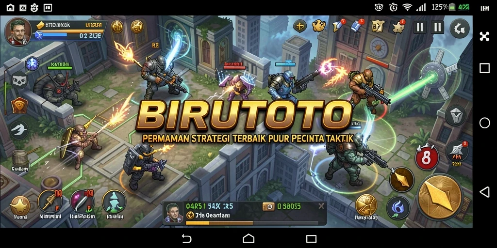Tampilan gameplay BIRUTOTO yang menegangkan dan strategis.