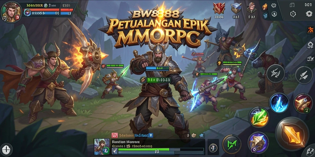Tampilan gameplay BW888 yang mendebarkan dan penuh aksi dalam dunia MMORPG.
