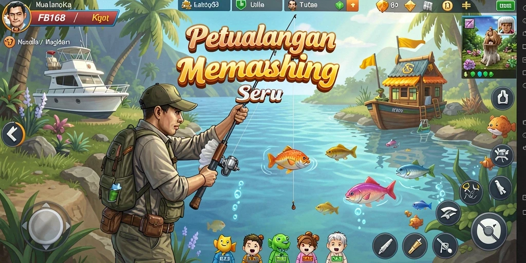 Tangkapan ikan yang menakjubkan dalam gameplay FB168.