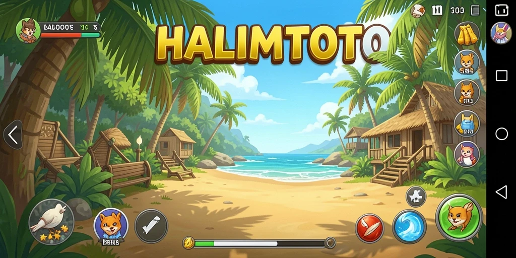 Tampilan menarik dari gameplay <strong>HALIMTOTO</strong> menunjukkan keasyikan bermain.