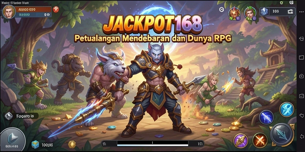 Tampilan gameplay epik dari JACKPOT168 dengan karakter dan lingkungan yang menawan.