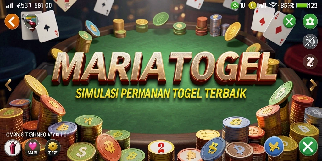 Screenshot gameplay MARIATOGEL yang menampilkan fitur simulasi togel.
