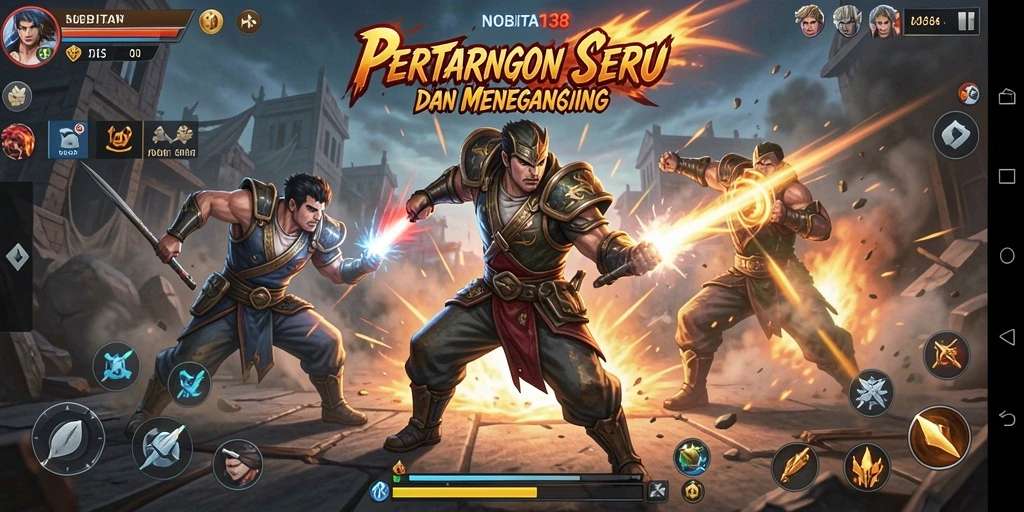 Gameplay NOBITA138 yang memukau dan dinamis dalam pertarungan Fighting.