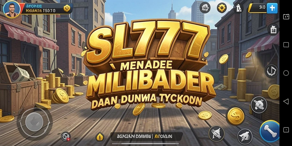Tampilan gameplay SL777 yang seru dalam membangun bisnis Tycoon.