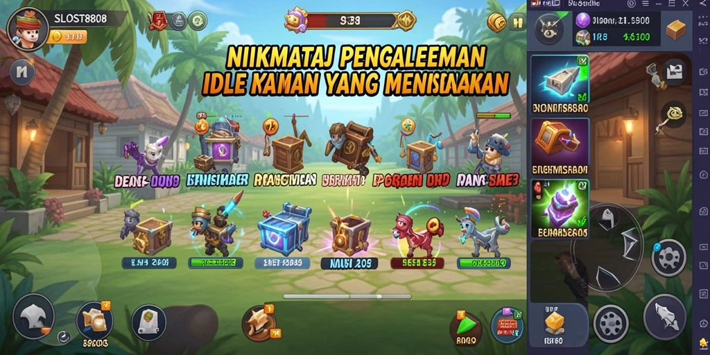 Gameplay SLOST8808 yang sederhana dan menarik untuk para pemain Idle.