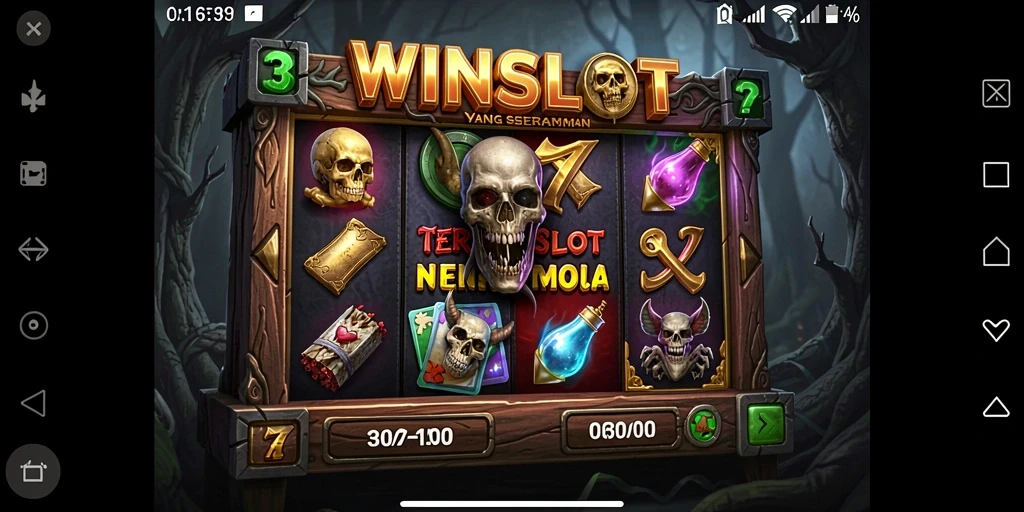 Screenshot menampilkan gameplay menegangkan di WINSLOT.